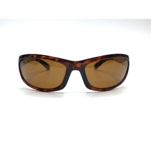 Calcutta Steelhead Polarized Sunglasses Tortoise Shell Amber Lens Wrap Mens